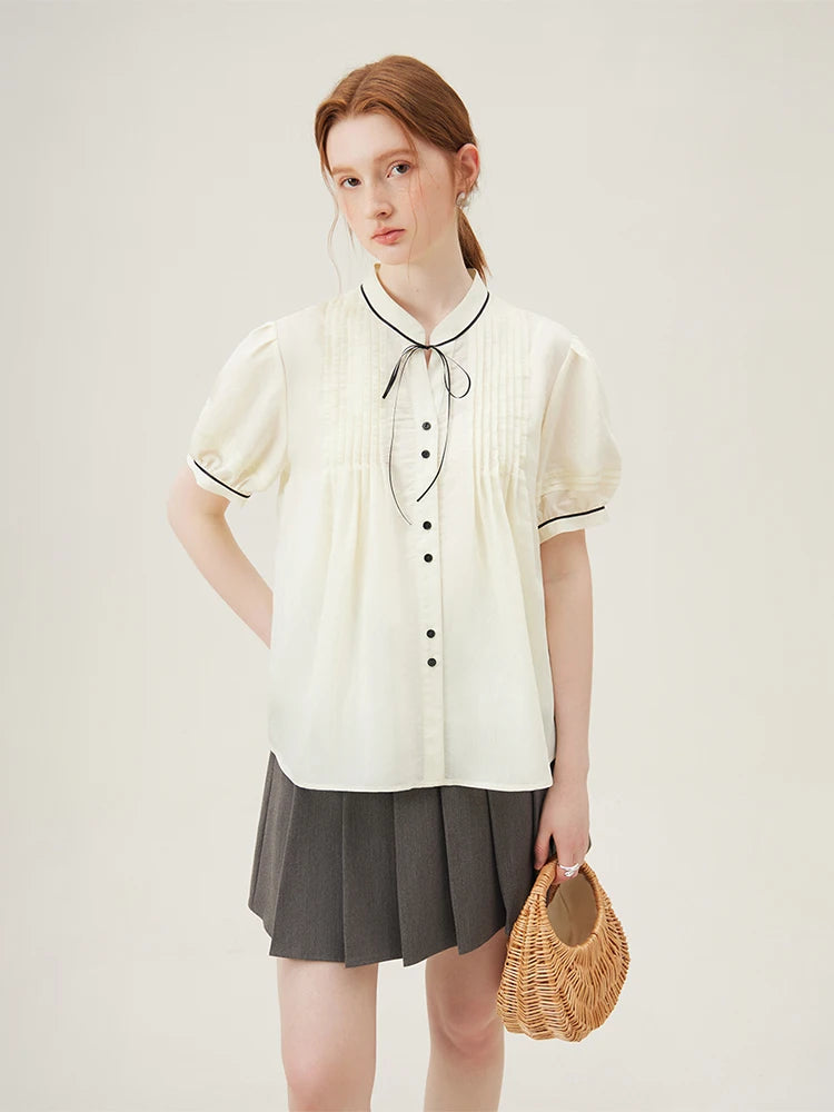 Ribbon Detail Summer Shirt