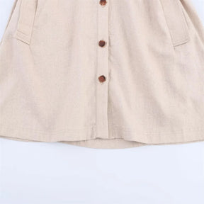 Belted Collar Mini Dress