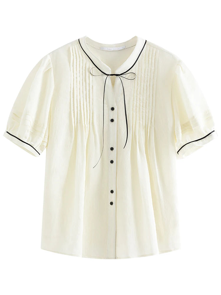 Ribbon Detail Summer Shirt